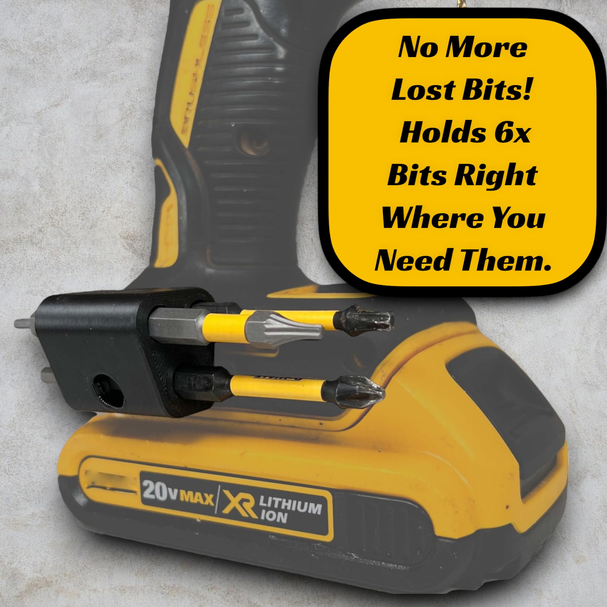 DeWalt Magnetic Drill Bit Holder - Compatible with Cordless Tools & Impact Drivers | Replacement Accessory for Secure Bit Storage | Perfect for DIY Projects & Professional Worksites