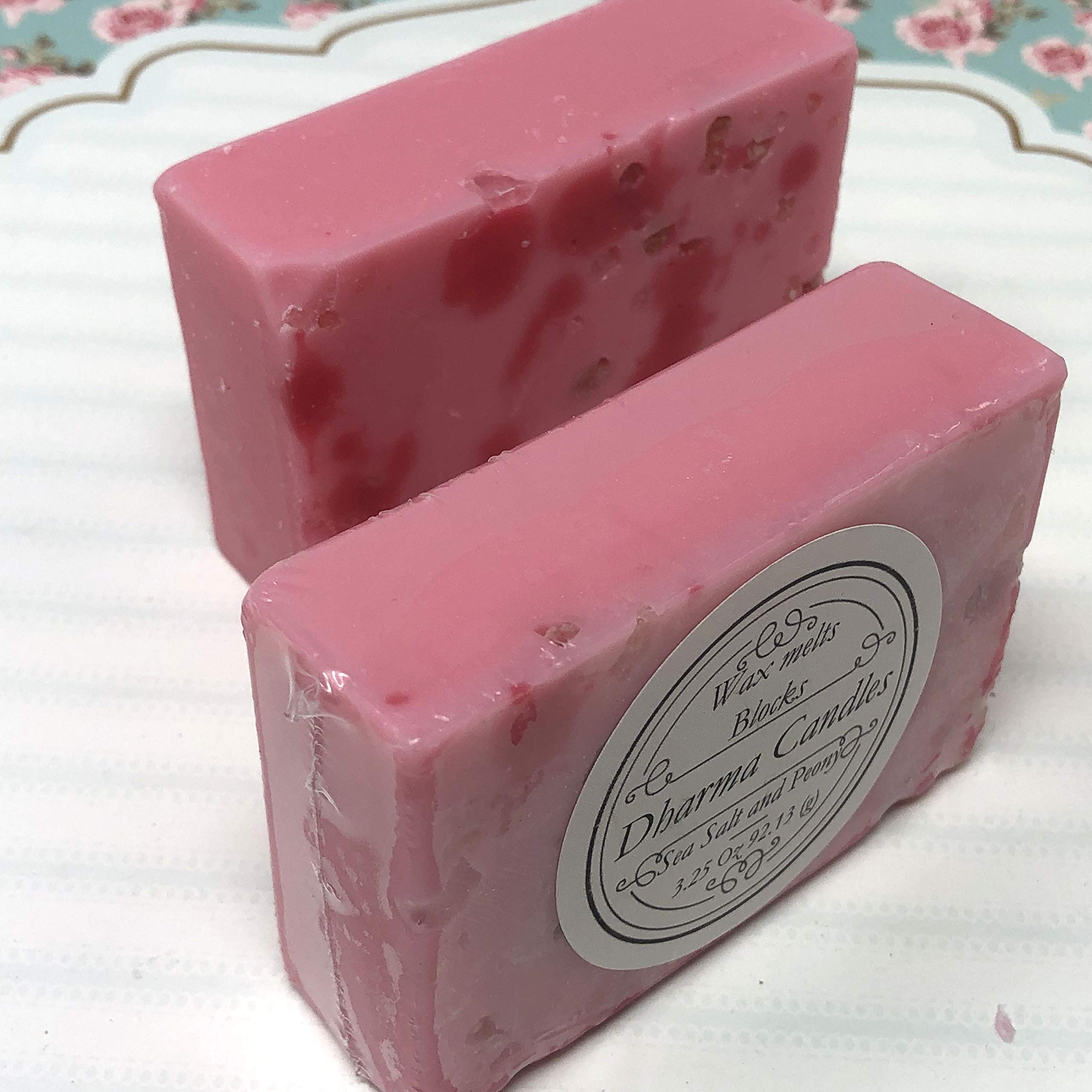 2-Piece Scented Wax Melts - Sea Salt & Peony Fragrance (3.5 oz Each) | Strong Aroma for Electric & Candle Warmers | Perfect for Home, Office, Spa Relaxation & Aromatherapy