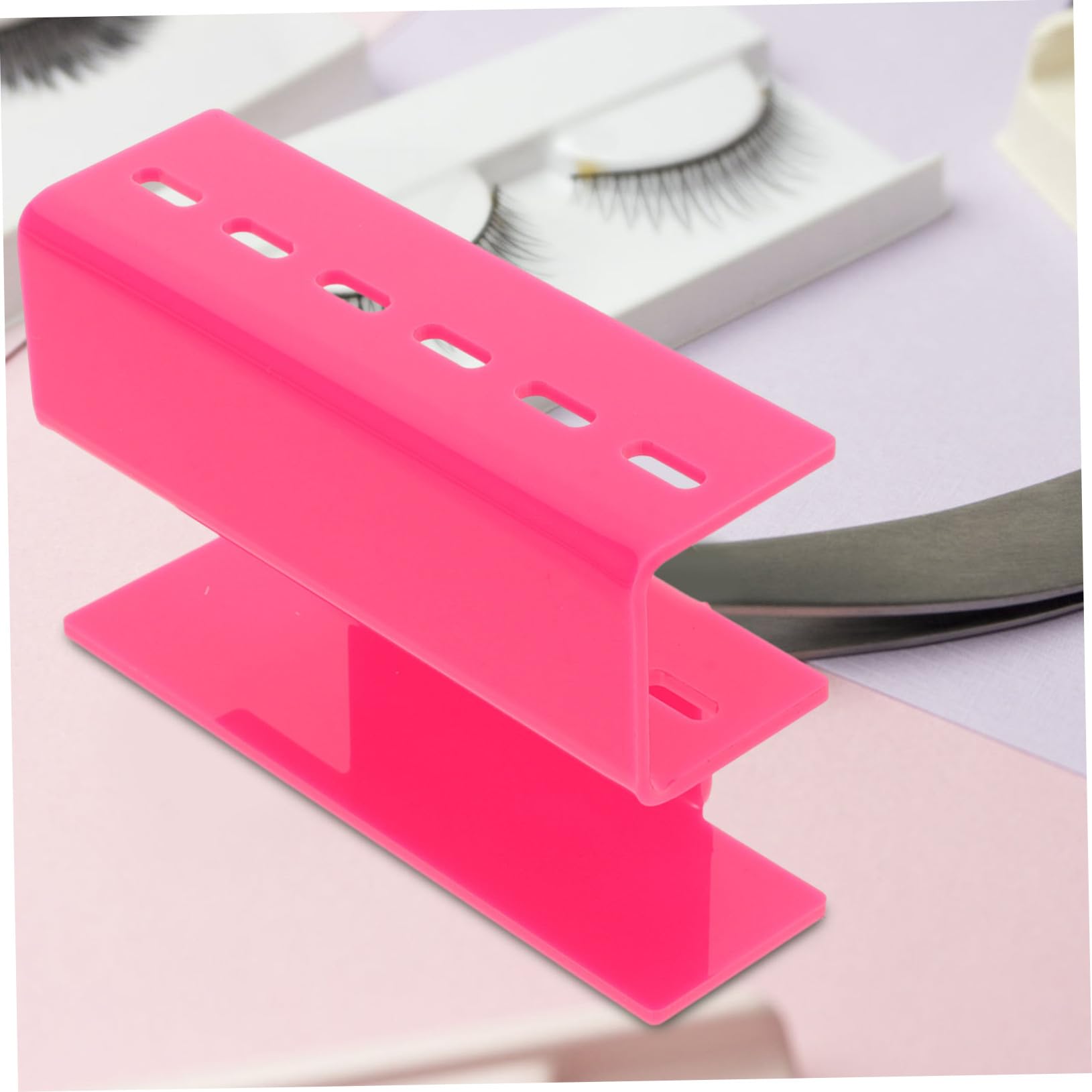 Professional Acrylic Eyelash Extension Tweezers Holder - Eyebrow Tools Organizer Stand for Salon & Home Use - Perfect for Lash Artists, Makeup Artists, and Beauty Enthusiasts