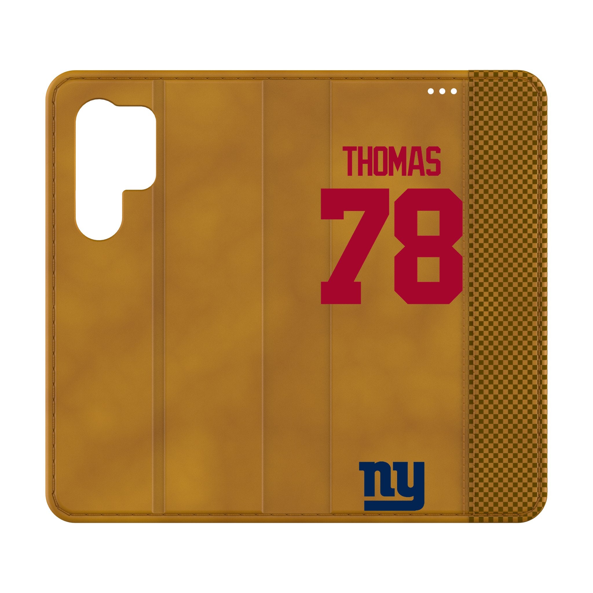 Andrew Thomas New York Giants 78 Game Tactic Folio Phone Case for Samsung Galaxy - Protective NFL Football Cover with Card Holder - Perfect for Game Day & Daily Use