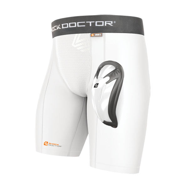 Core Compression Shorts with BioFlex Cup for Men – Comfortable & Supportive Workout & Sports Underwear for Running, Gym, Cycling
