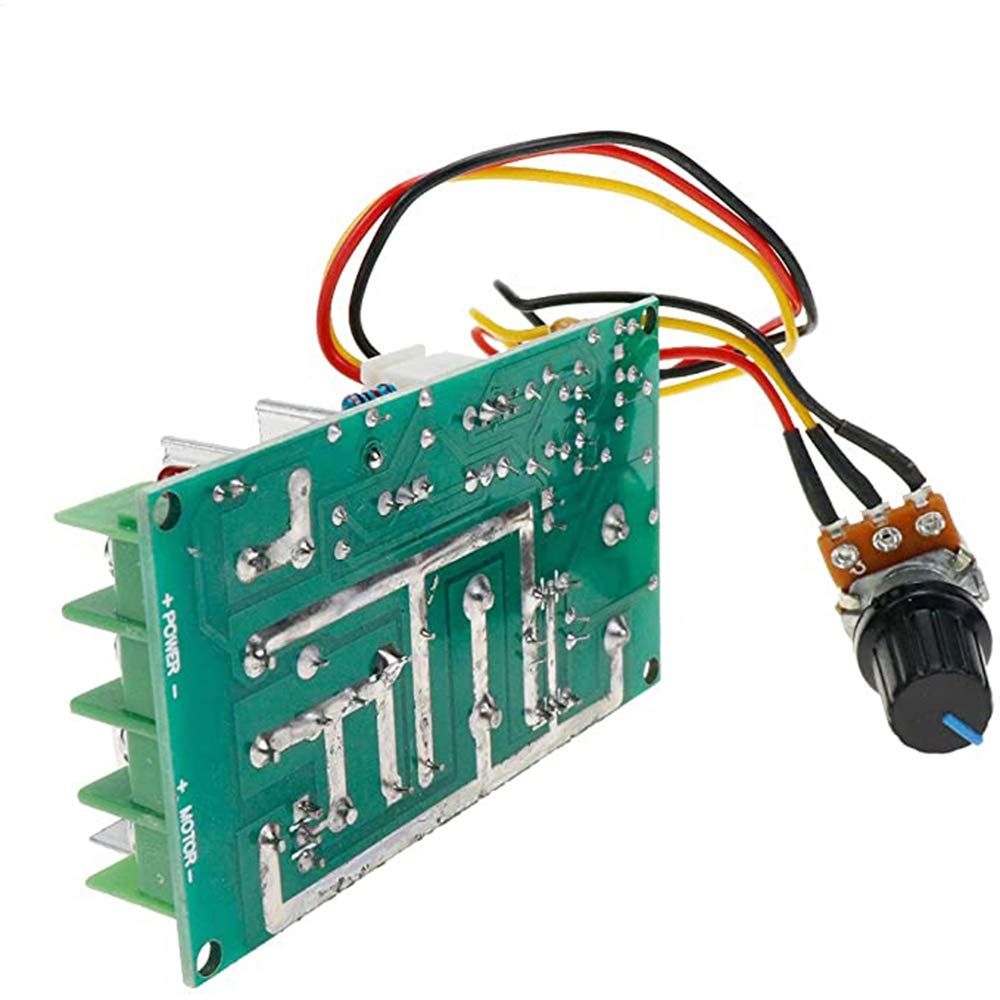 12V 24V 36V 48V DC Motor Speed Controller - High Power PWM Drive Module with Adjustable Speed & 20A Capacity - Compact LED Dimmer for DIY Robotics, CNC Machines, and Electric Vehicles