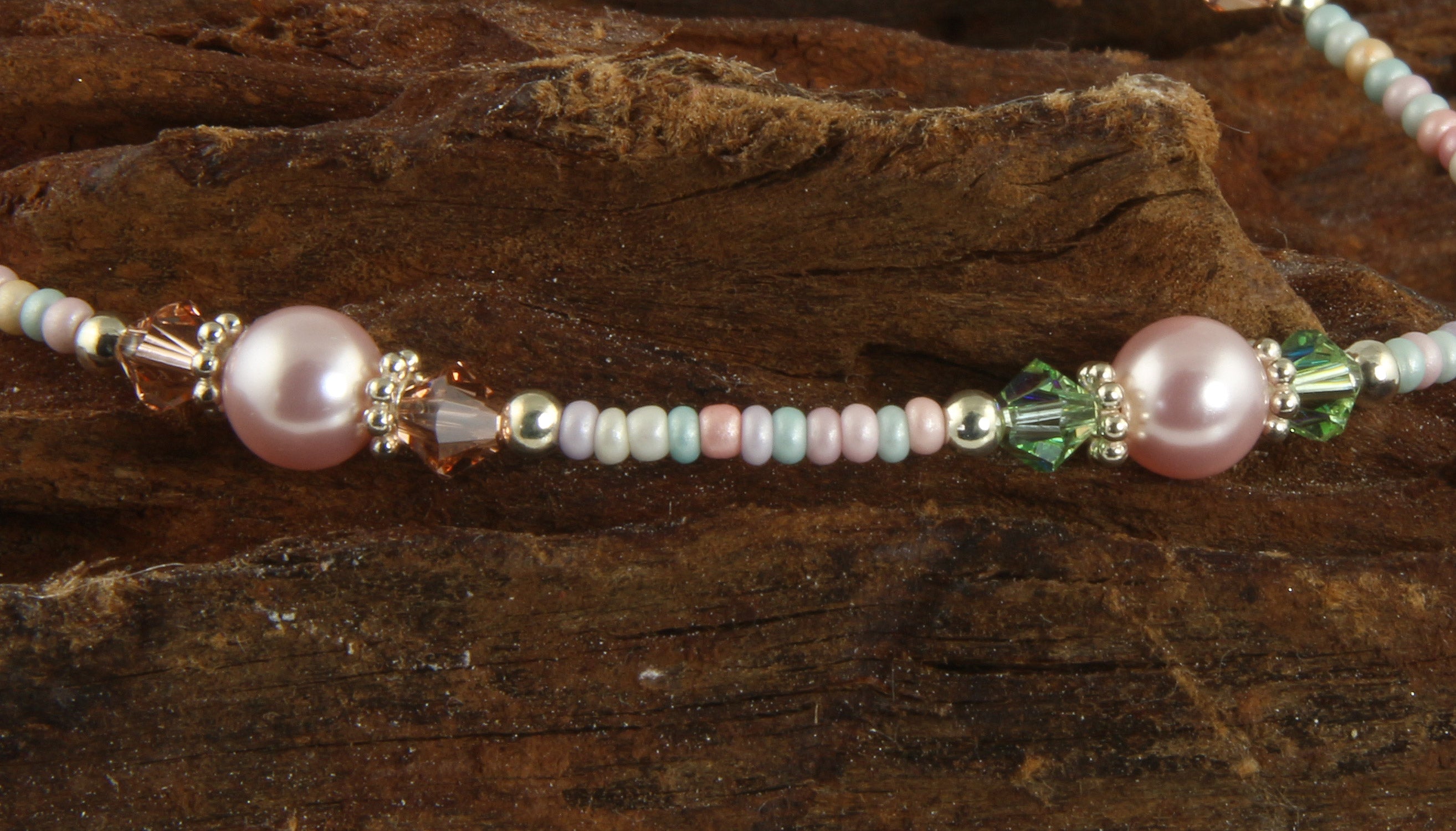 Elegant Spring Pink Pearl Beaded Anklet for Women - Dainty Foot Jewelry for Beach, Wedding & Summer Outfits