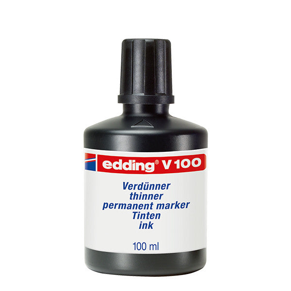 edding V100 Thinner & Stain Remover - Fast-Acting Ink Cleaner for Whiteboards, Glass, and Hard Surfaces - Perfect for Office, Classroom, and Home Use