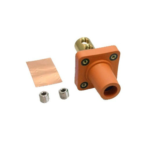 Marinco 400A 90 Degree Panel Mount DSS Connector for 2/0 4/0 AWG - Heavy Duty Marine & RV Electrical Applications