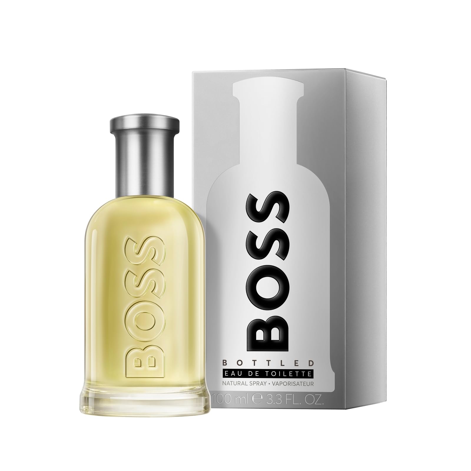 Hugo Boss Bottled Eau de Toilette for Men - Woody Cologne with Apple, Cinnamon & Sandalwood Notes - Long Lasting Fragrance Spray - Perfect for Date Night, Office & Special Occasions