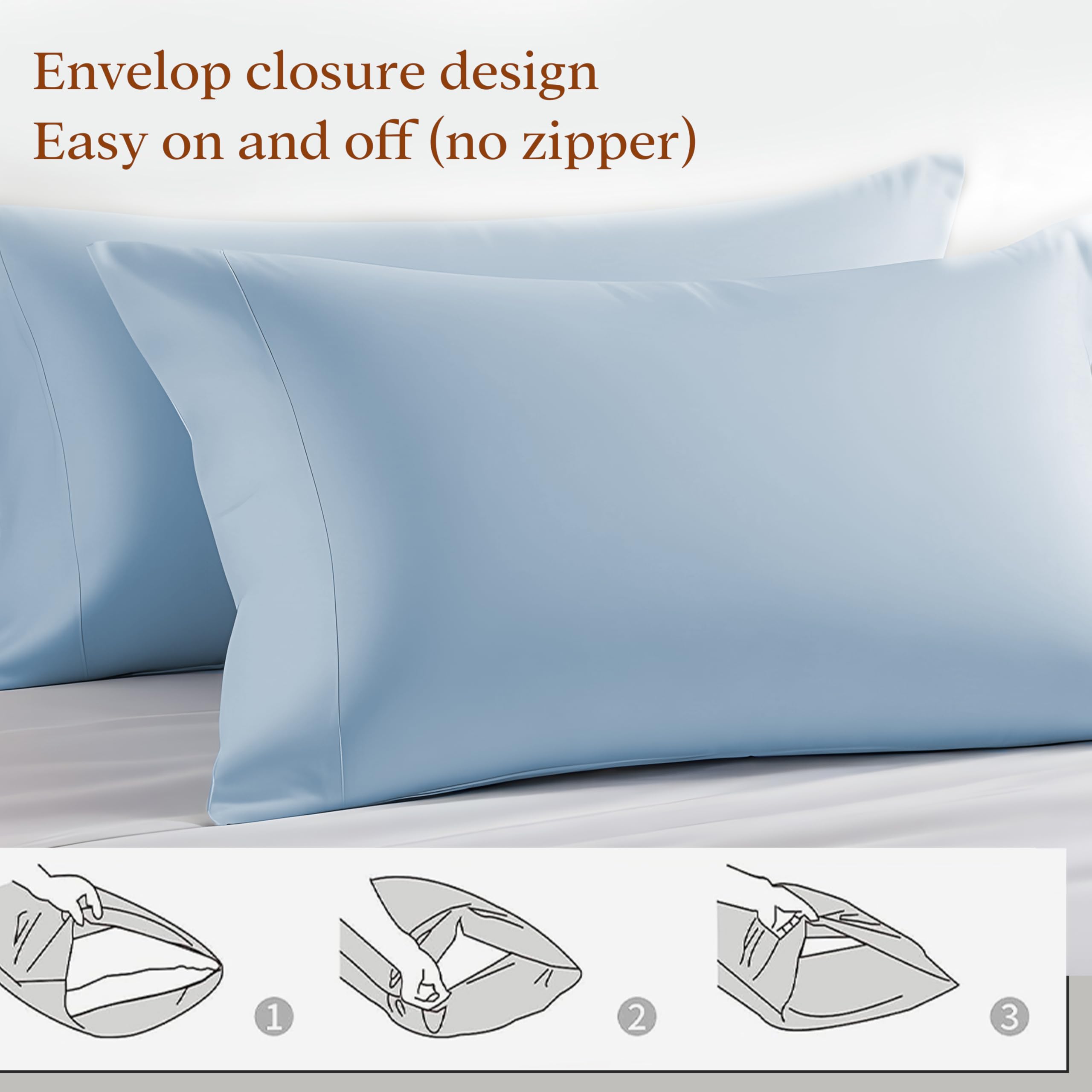 Luxury 100% Supima Cotton Twin Sheet Set - 3 Piece 1200 Thread Count Bedding Set with 16