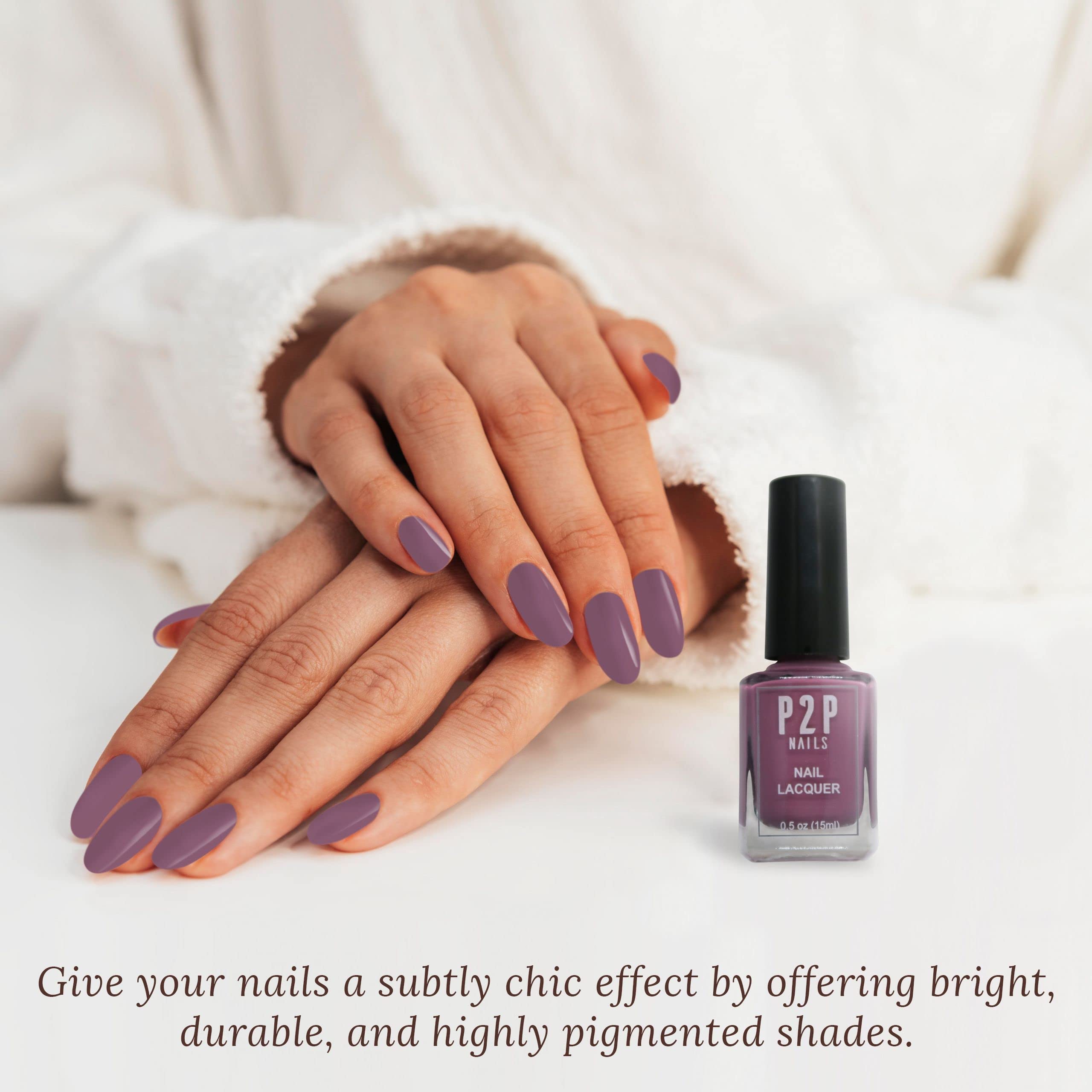 Vibrant Purple Nail Polish - Long Lasting All Season Salon Quality Nail Lacquer with Natural Shine - Perfect for Manicures, Pedicures & Special Occasions