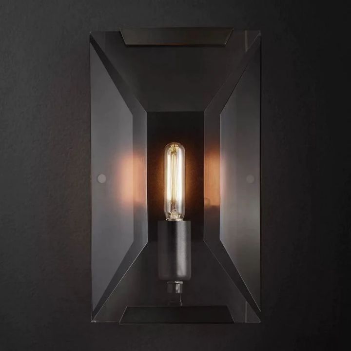 Aubrey Crystal Wall Sconce - Elegant Lighting Fixture for Living Room, Bedroom & Hallway Decor | Dimmable LED Wall Light for Home Interior Design