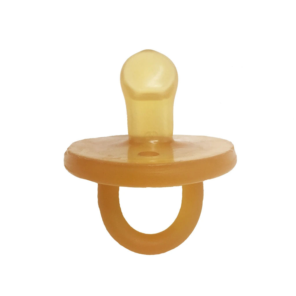 Orthodontic Natural Rubber Pacifier - BPA-Free Baby Soother for Newborns & Infants - Single Pack - Perfect for Teething Relief & Comfort at Home or On-the-Go