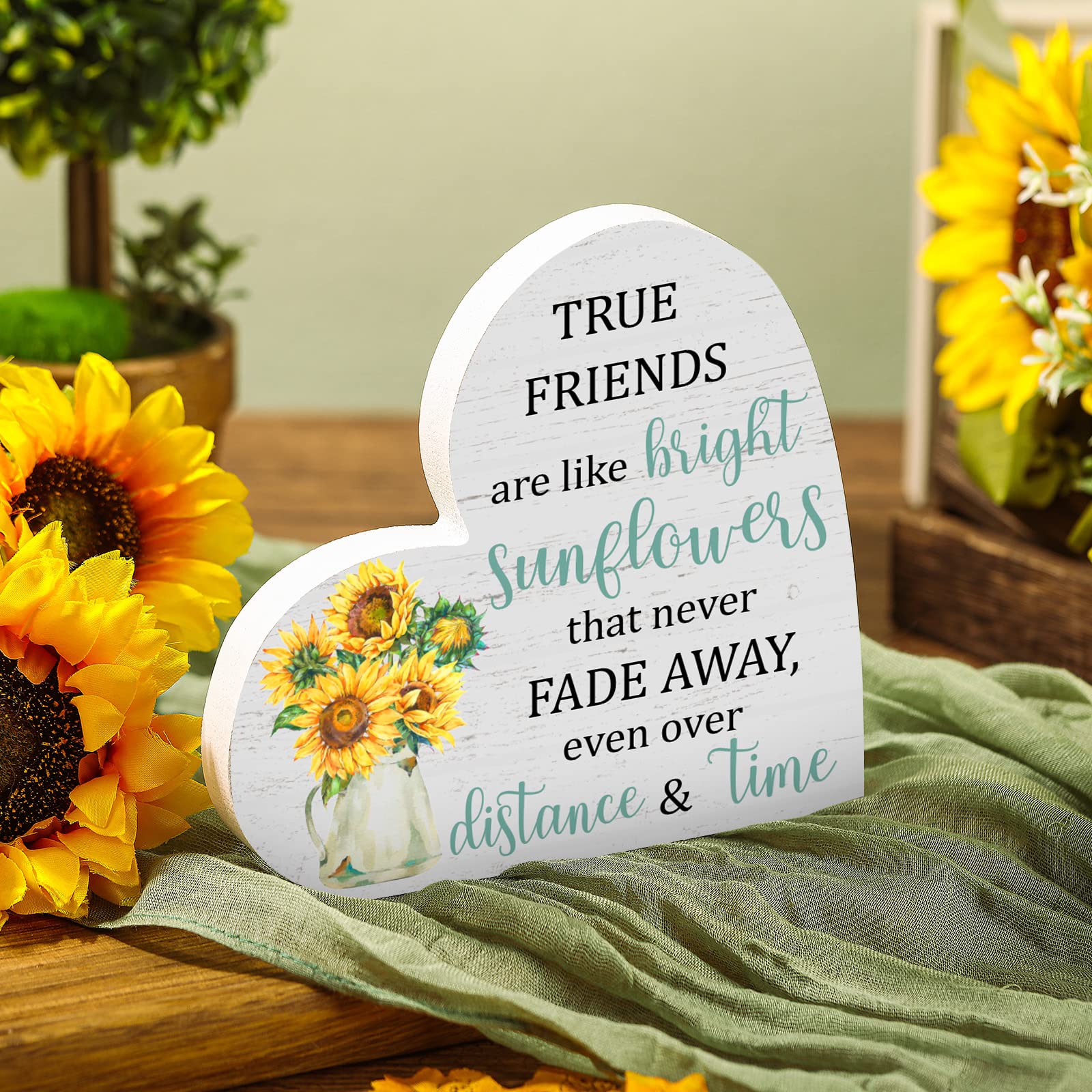 Wooden Christian Gifts for Women - Religious Birthday & Friendship Gifts for Sister with Inspirational Bible Quotes - Perfect for Church Events, Bible Study Groups & Christian Home Decor (Classic Style)