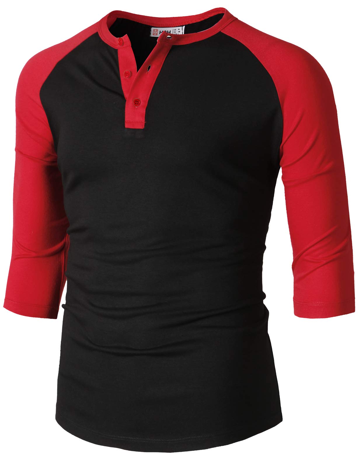 Men's Casual Slim Fit Henley T-Shirts - Raglan Long & 3/4 Sleeve Baseball Jersey Tees for Everyday Wear | Perfect for Work, Gym & Weekend Outfits