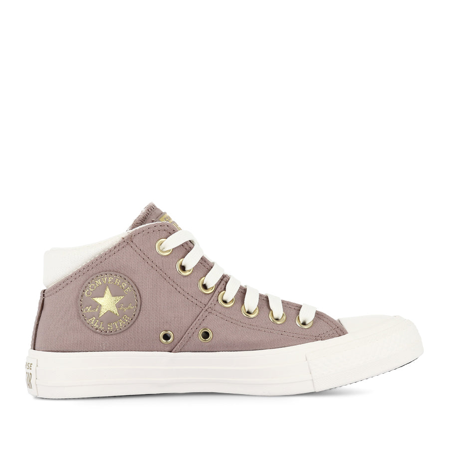 Converse All Star Madison Mid Sneakers - Bite The Dust/Egret/Gold - Retro High Top Shoes for Men & Women | Perfect for Casual Wear, Street Style & Vintage Fashion