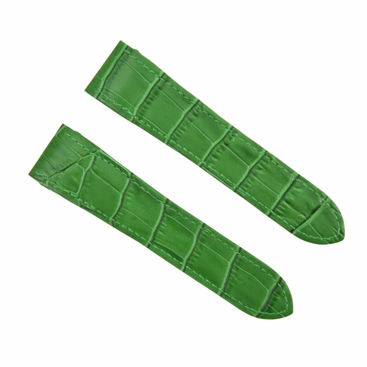 Premium 20-23-24.5mm Genuine Leather Watch Band Strap Replacement for Cartier Santos 100 XL & Chrono - Includes Deployment Clasp | Dress Watches, Business Attire, Formal Occasions