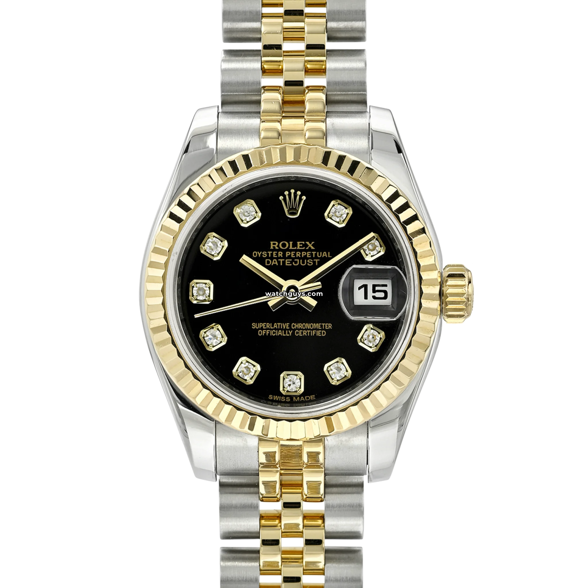 Rolex Datejust 179173 Black Diamond Jubilee Watch - Luxury Swiss Timepiece for Men & Women - Perfect for Business, Formal Events & Special Occasions
