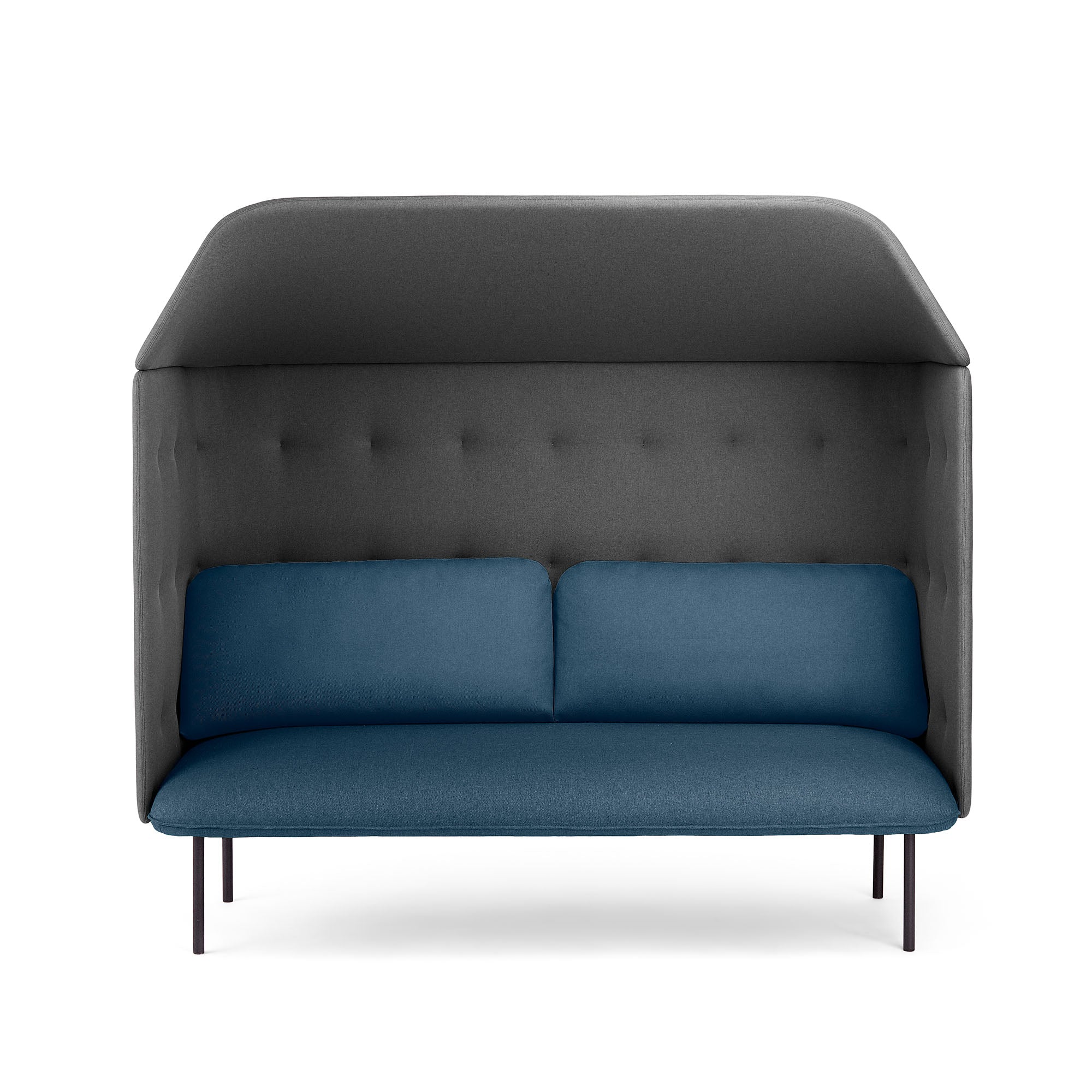 QT Privacy Lounge Sofa with Canopy - Comfortable Modern Outdoor Furniture for Patio, Garden, or Poolside Relaxation