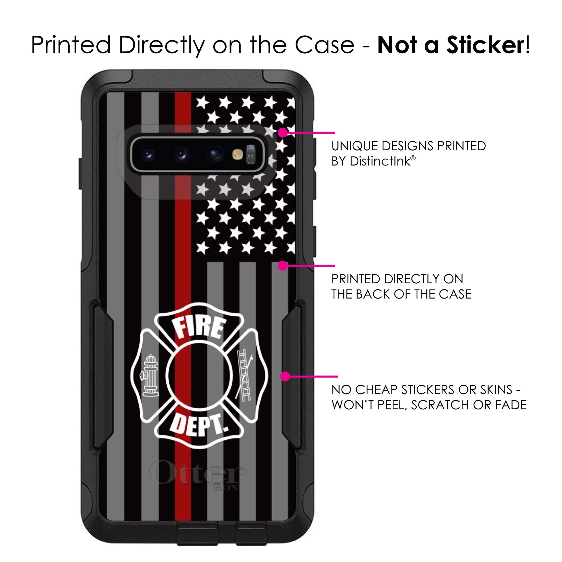 Premium Thin Red Line Maltese Cross Case for Samsung Galaxy S10+ & S10+ 5G (6.4 Inch) - Slim Protective Phone Cover with First Responder Support Design - Perfect for Everyday Use, Work & Showing Patriotism