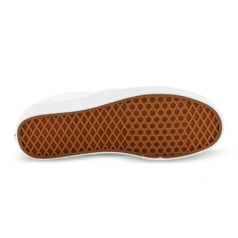 Vans Classic Slip-On Leather Sneakers in White - Comfortable & Stylish Shoes for Casual Wear, Skateboarding & Everyday Outfits