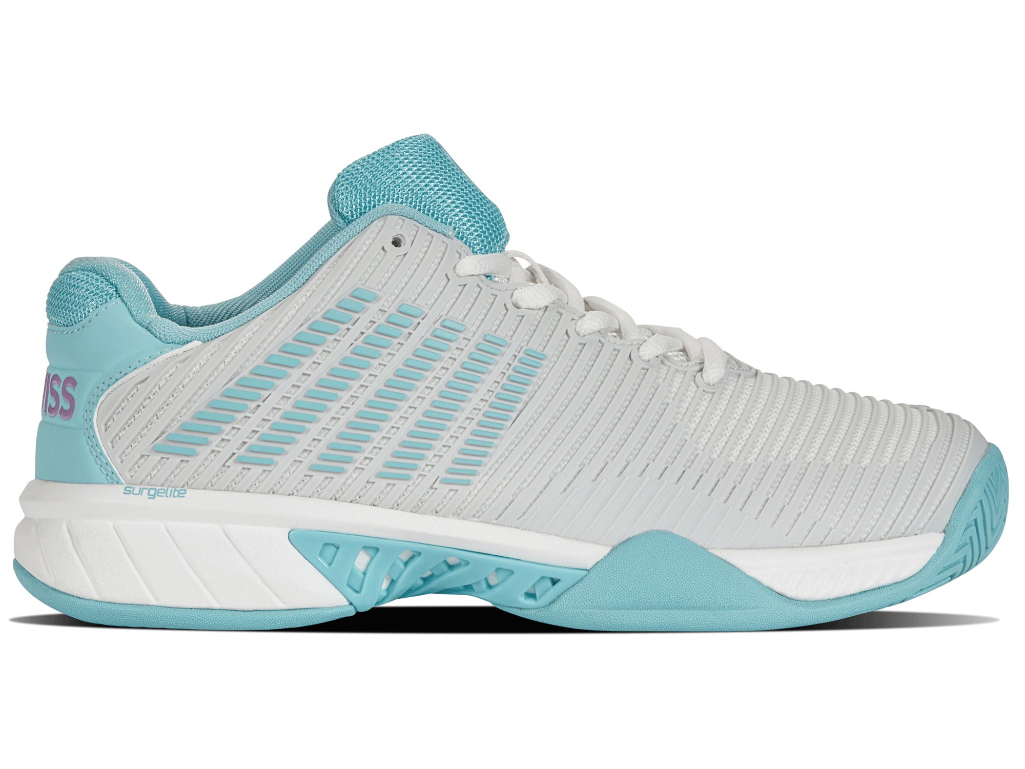 Hypercourt Express 2 Women's Running Shoes - Brilliant White/Angel Blue/Sheer Lilac | Lightweight & Breathable for Tennis, Gym & Daily Wear