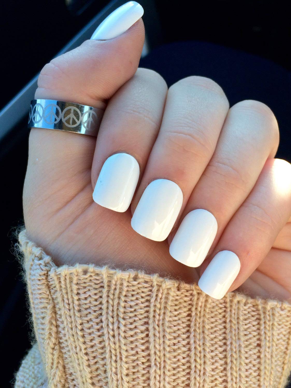 Ola Candy Base Coat Nail Polish - 15ml White Glossy Finish for Long-Lasting Manicure | Perfect for Nail Art, French Tips & Everyday Wear