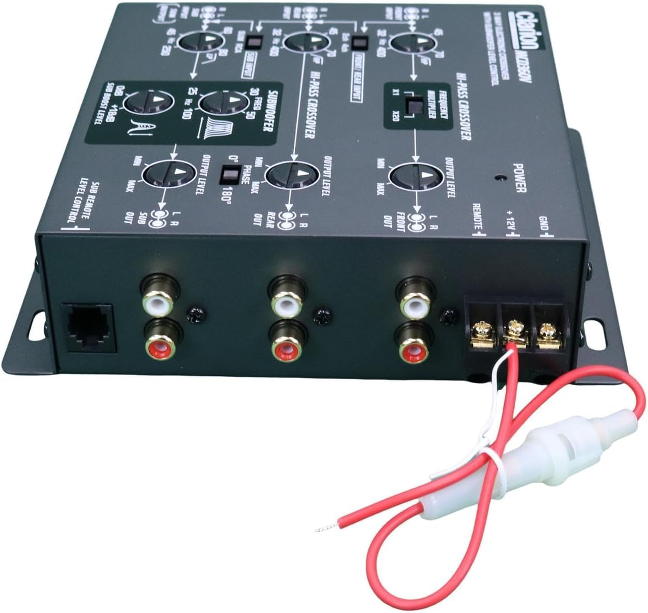 Clarion MCD360 3-Way 6-Channel Electronic Crossover with Subwoofer Control - Car Audio System for Enhanced Bass & Sound Quality | Perfect for Car Stereo Upgrades & Custom Audio Installations