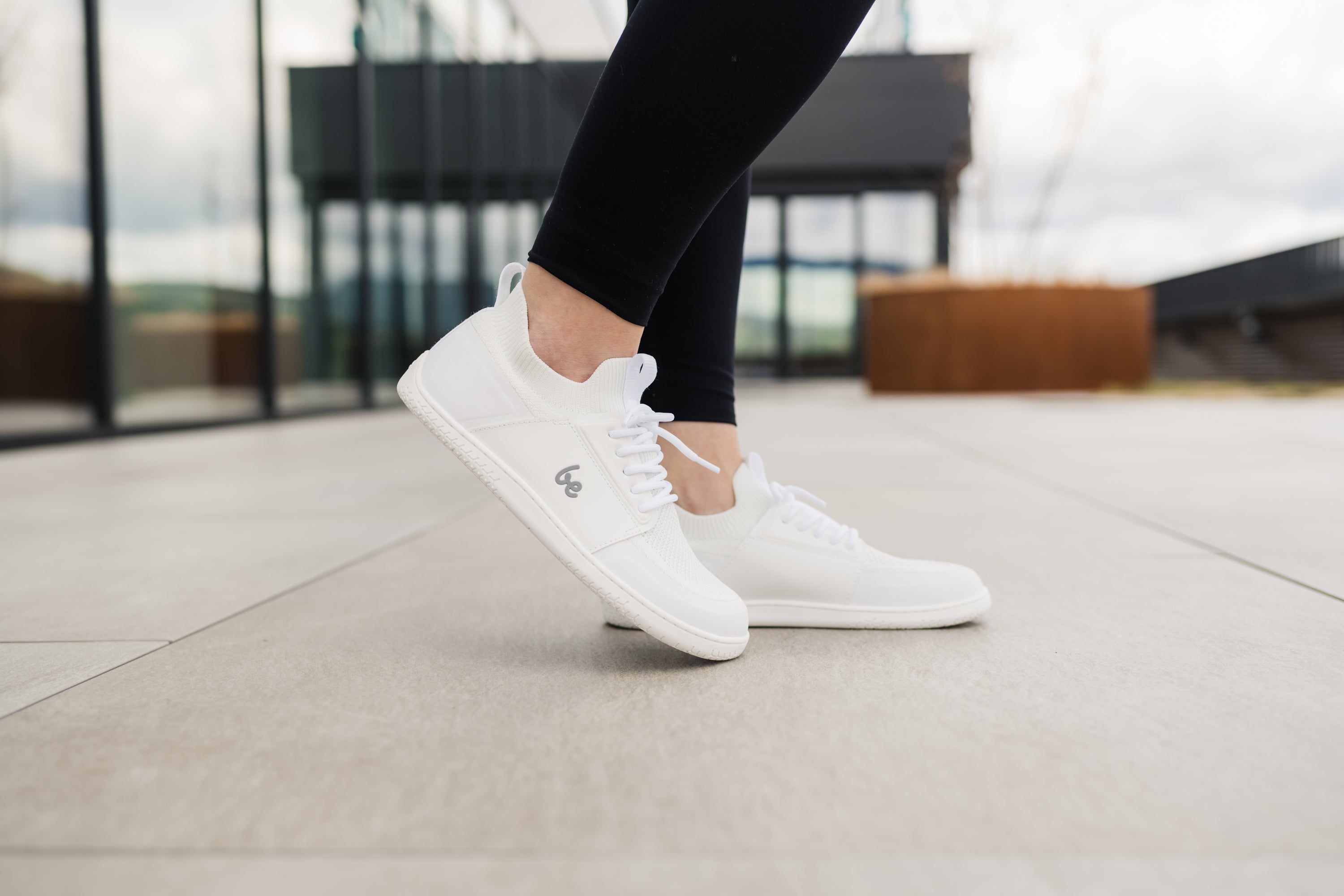 Barefoot Sneakers for Women - Be Lenka Swift All White Minimalist Shoes | Lightweight & Flexible for Running, Walking & Gym Workouts