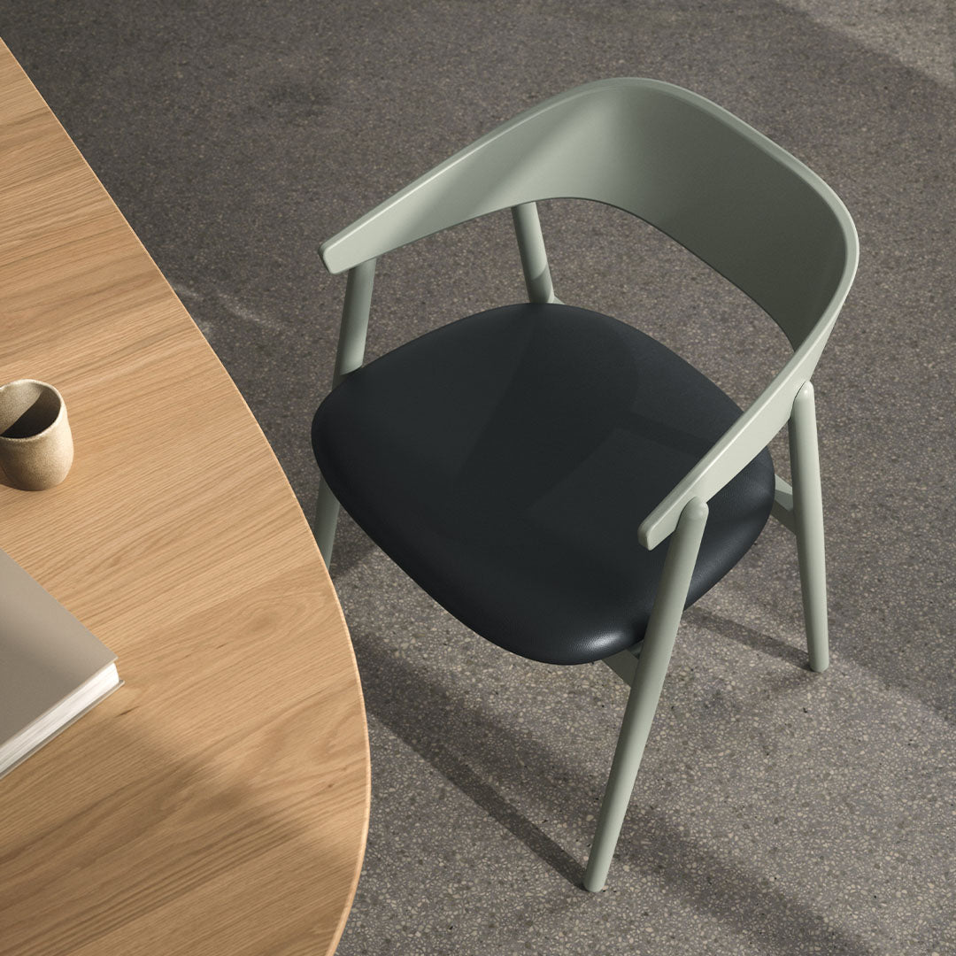 Premium AC2 Armchair with Genuine Leather Seat - Modern Living Room & Office Chair for Comfort & Style