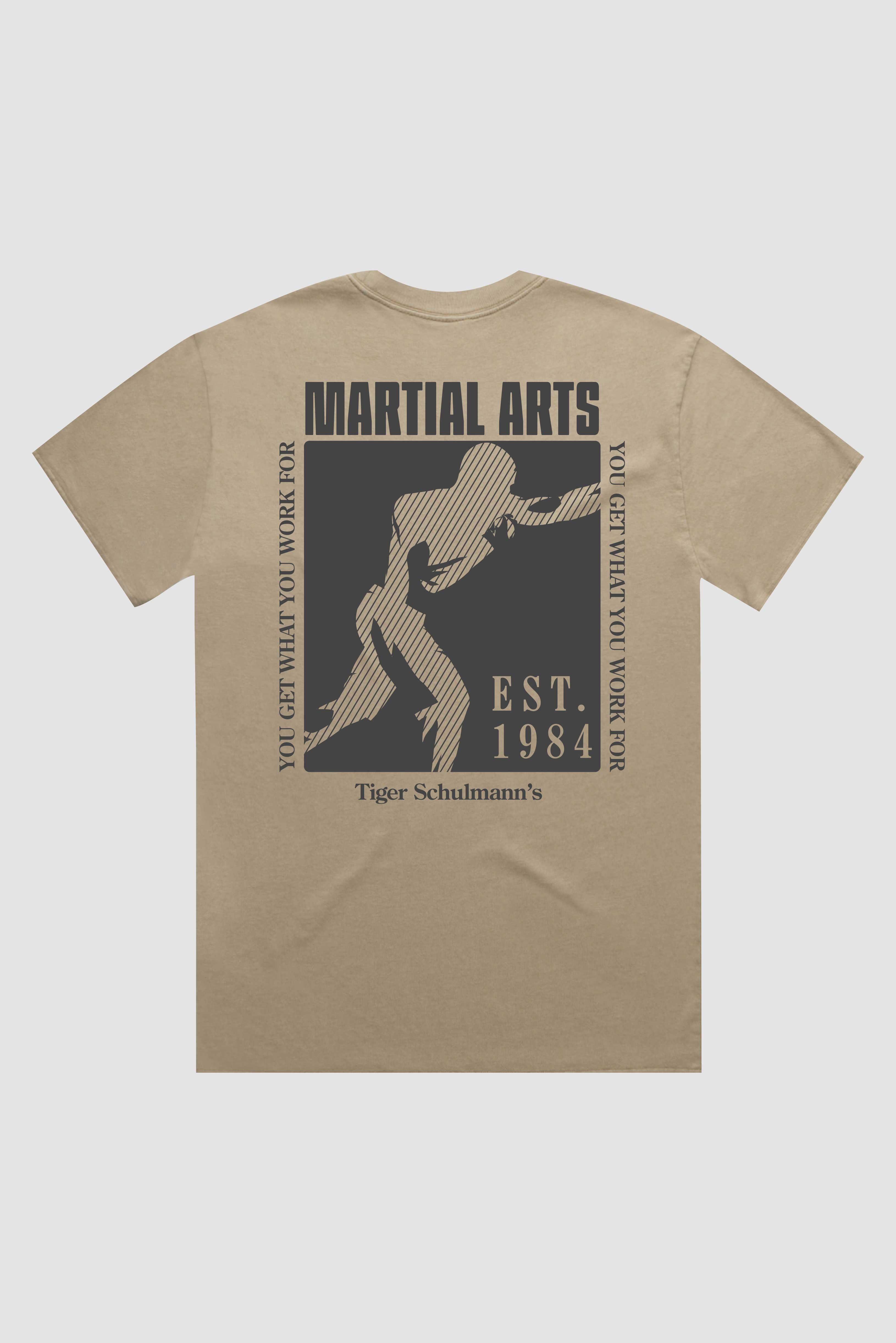 The Hard Work Tee - Faded Khaki | Premium Cotton T-Shirt for Men | Perfect for Casual Wear, Workouts & Everyday Comfort