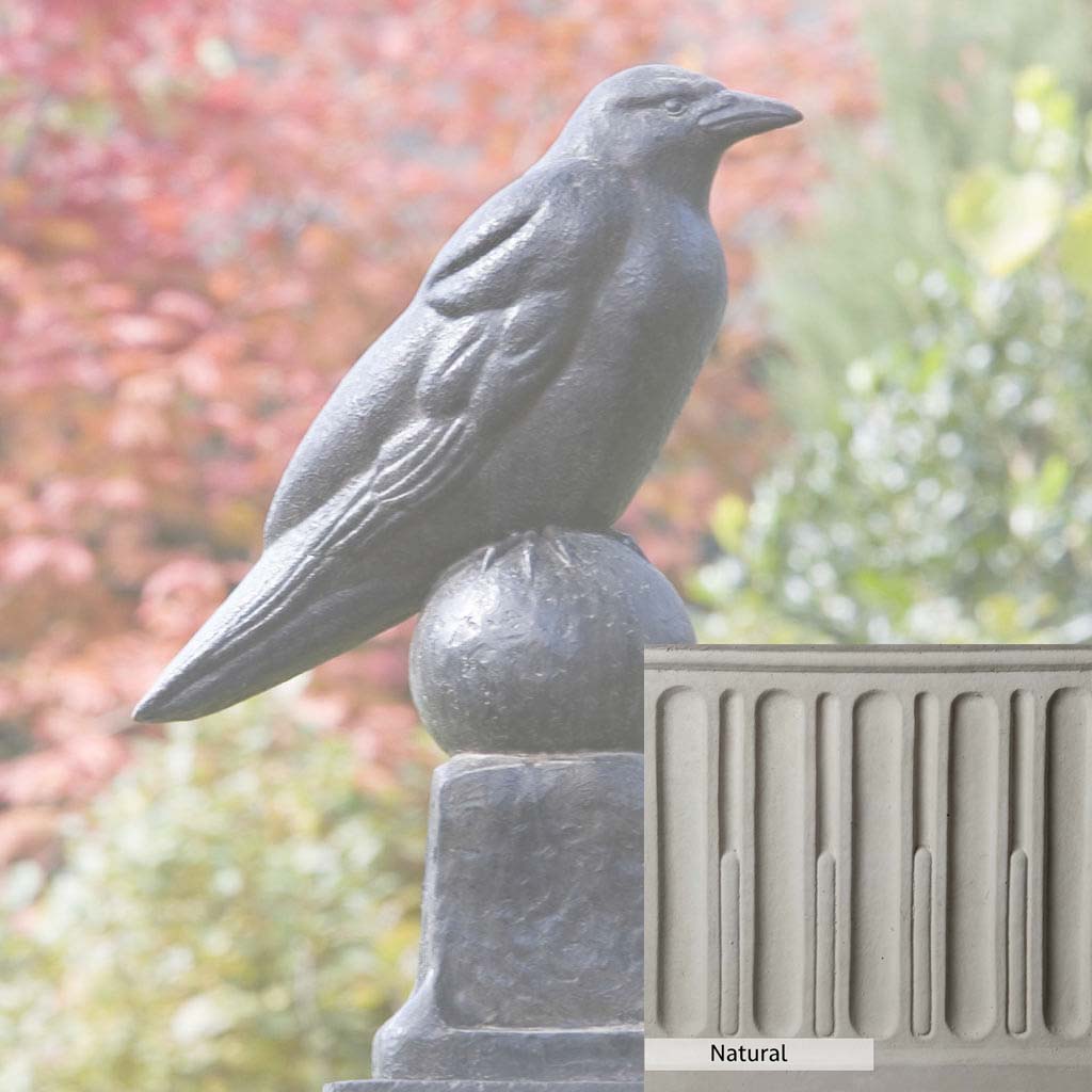 Campania International Raven Statue - Gothic Home Decor, Outdoor Garden Statue for Halloween & Gothic Decorations - Perfect for Patio, Yard, and Halloween Displays