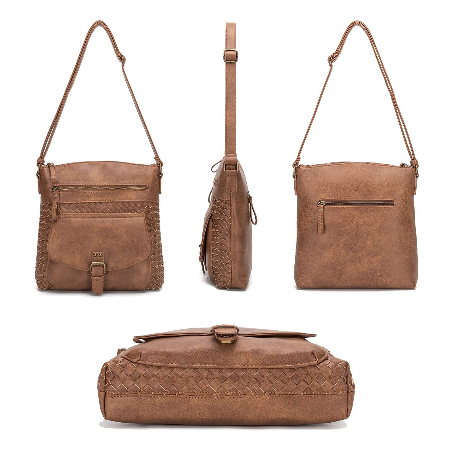 KouLi Buir Women's Crossbody Purse - PU Leather Shoulder Handbag with Multiple Pockets, Sling Bag for Everyday Use, Work, Travel and Shopping