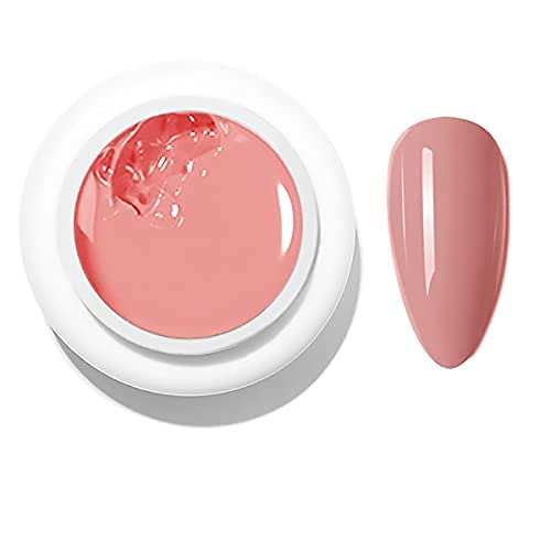 Light Pink UV Gel Nail Polish - Long Lasting Top Coat for Manicures