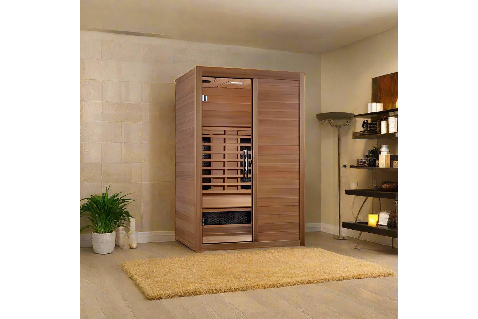 Maxxus S Line 2 Person Full Spectrum Infrared Sauna for Home Spa - Detox, Relaxation & Pain Relief (Summer Sale) - Perfect for Home Wellness & Therapy Sessions
