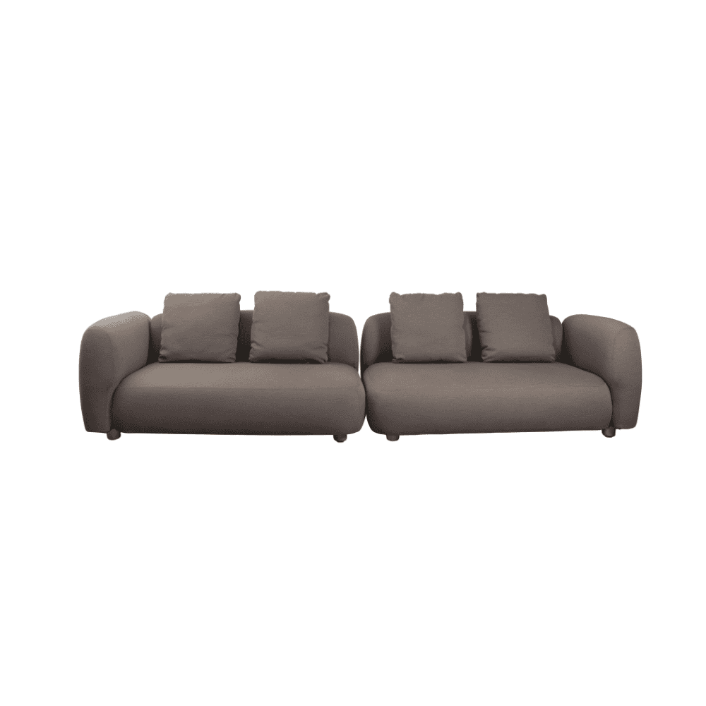 Premium 2-Piece Outdoor Sofa Set with Weather-Resistant Cushions - Perfect for Patio, Garden, and Poolside Relaxation