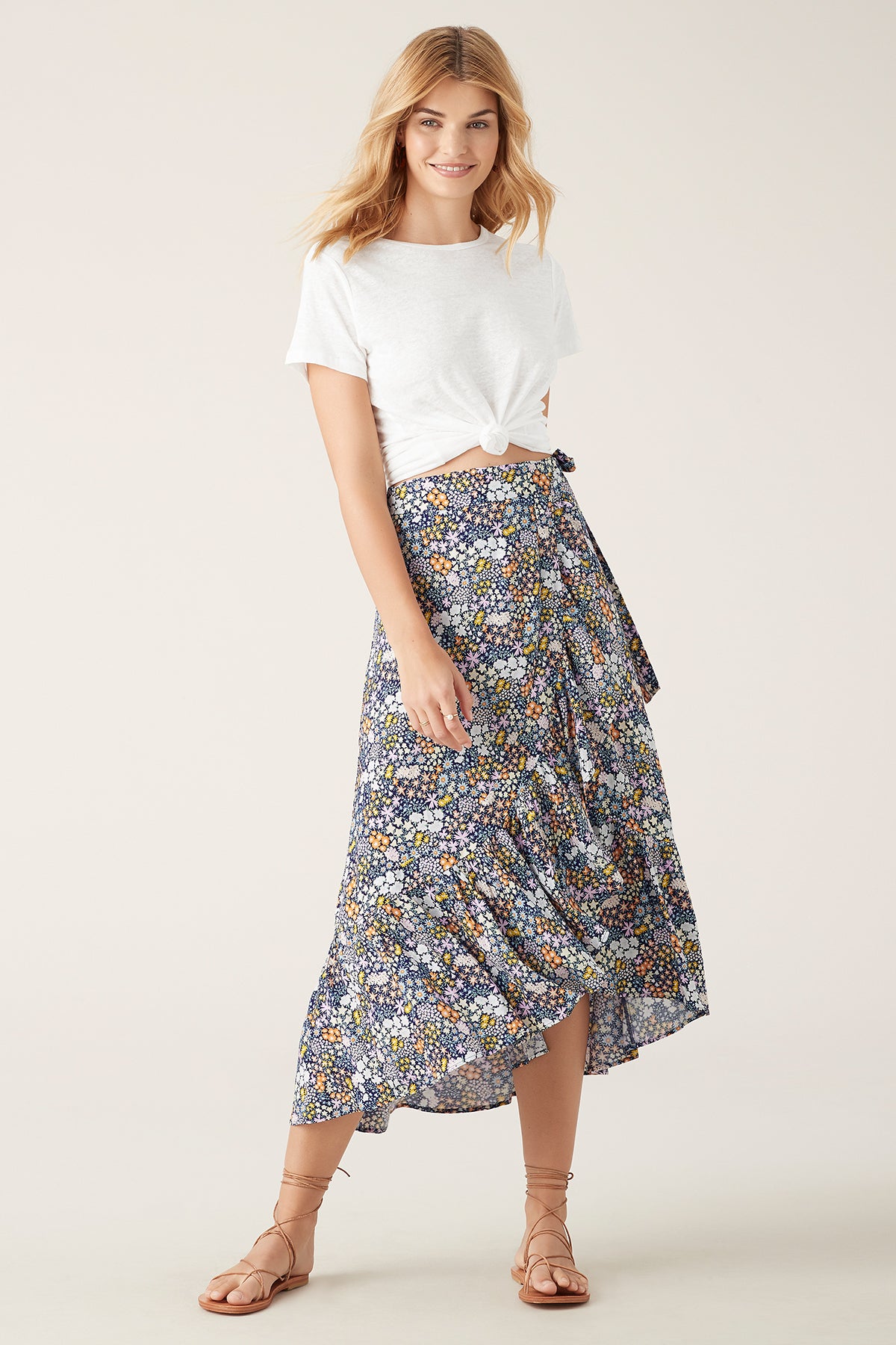 Dalia Wrap Skirt for Women - Stylish Floral Print Summer Skirt | Perfect for Beach, Vacation & Boho Outfits