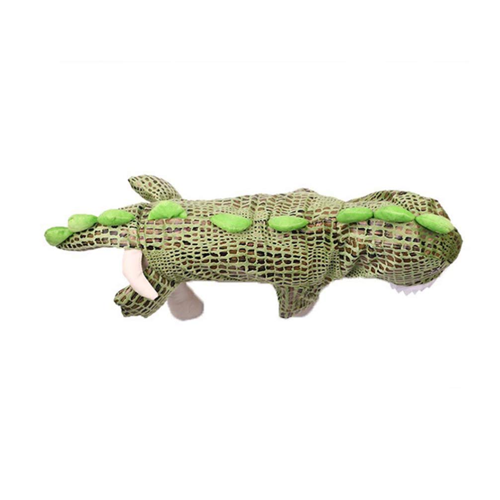 POPETPOP Halloween Dog Costume - Crocodile Puppy Outfit for Small Dogs, Size L | Pet Party Dress & Fun Photo Prop