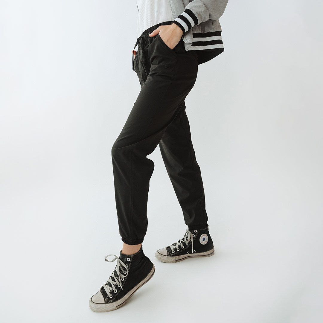Everywhere Joggers for Men & Women - Comfortable Black Jogger Pants for Running, Yoga, Travel & Lounge Wear