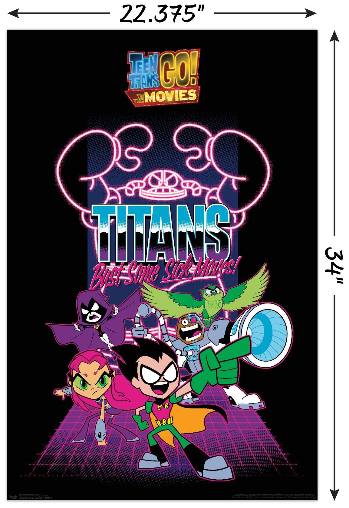 DC Comics Teen Titans Go to The Movies Poster - 22.375