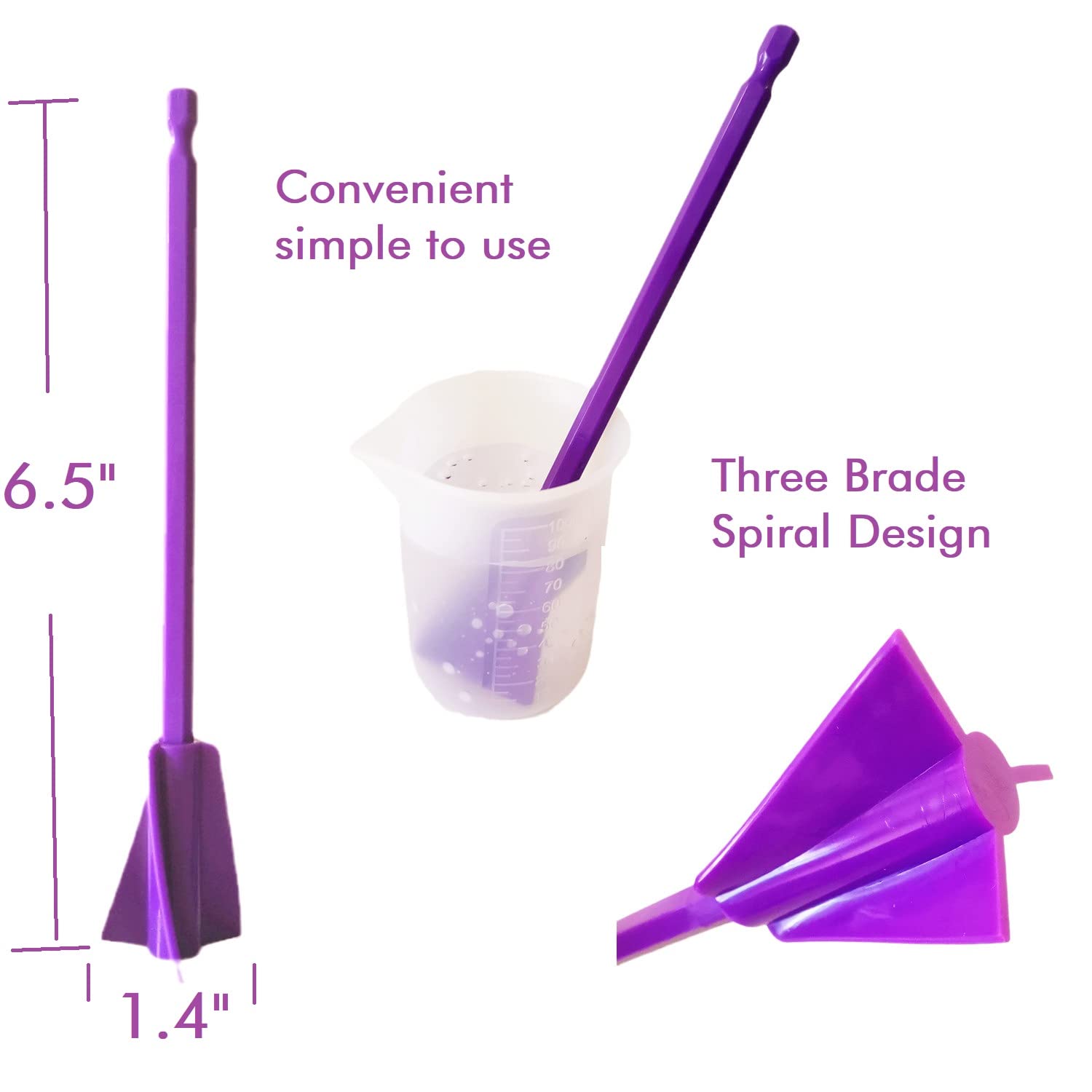 12 PCS Reusable Resin Mixer Paddles for Drill - Epoxy, Paint, and Glue Mixing Attachments - Perfect for Epoxy Tumblers, Cups, and Resin Molds DIY Projects