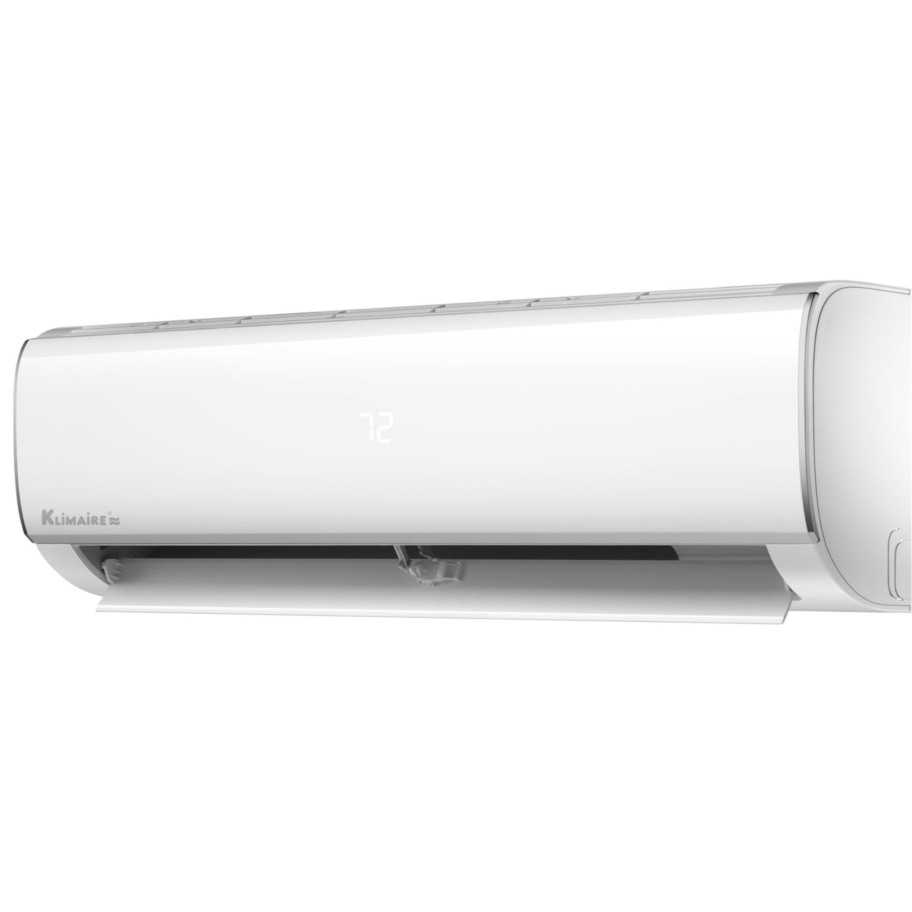 30,000 BTU Klimaire KSIR030 H215 IW 2 Mini Split Wall Mount Air Conditioner & Heat Pump - 220V for Home, Office, and Commercial Spaces