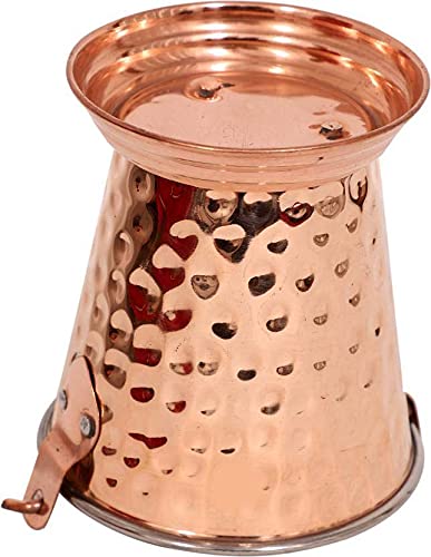 Premium Stainless Steel & Copper Cookware Set - 2 Handi Pots, 2 Kadai Pans & 1 Balti Bucket for Indian Cooking | Traditional Kitchen Utensils for Curry, Biryani & Stews | Ideal for Home Chefs & Restaurant Use