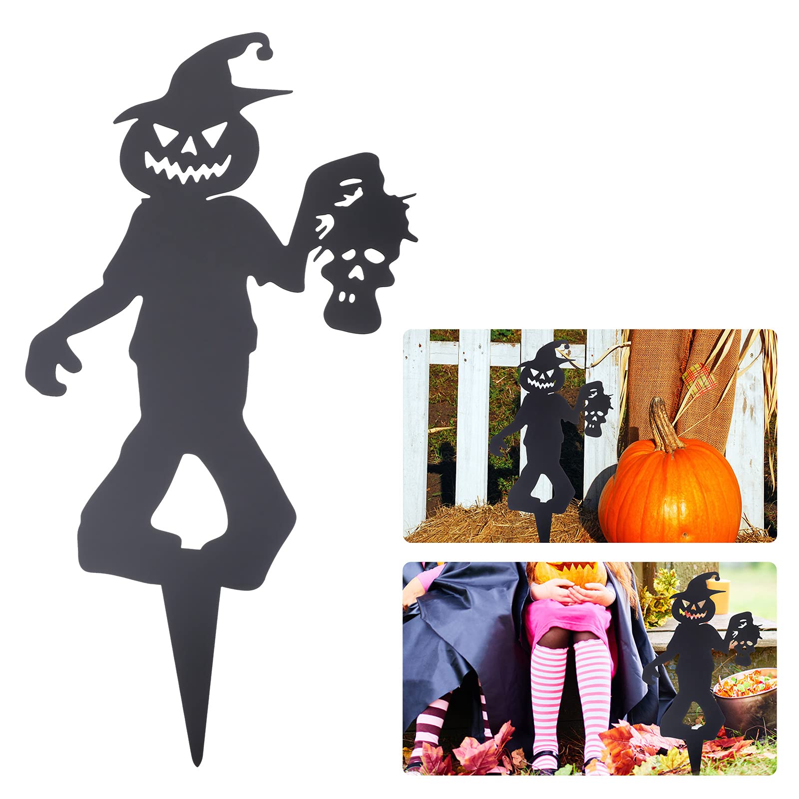 Cabilock Halloween Yard Decor - Scary Zombie Lawn Stake with Ground Insert, Outdoor Halloween Decoration for Yard, Garden, and Party Scenes