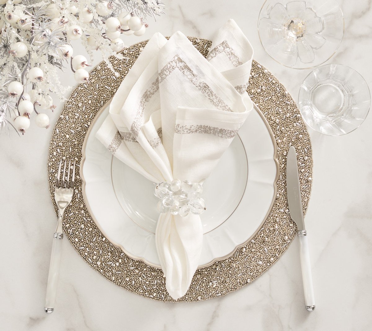 Elegant Cloud-Shaped Napkin Rings Set of 4 - Perfect for Wedding, Dinner Party & Holiday Table Decor