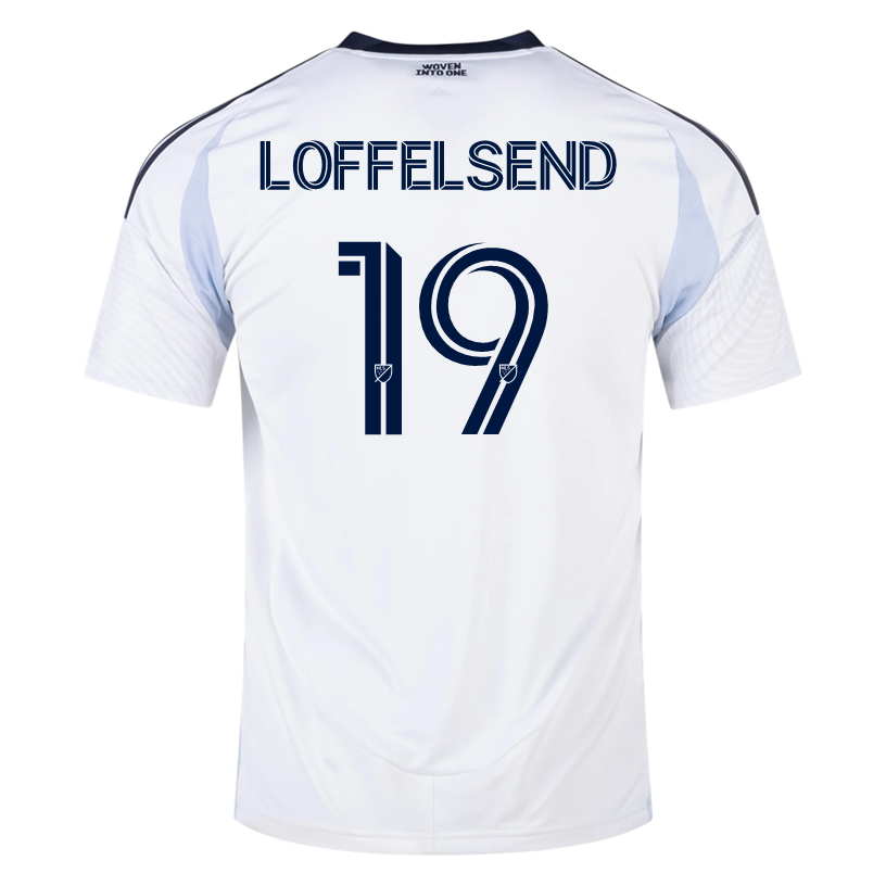 Adidas Jasper Löffelsend San Diego FC Away Jersey 2025-2026 - White Soccer Shirt for Men - Perfect for Match Days, Fan Events & Casual Wear