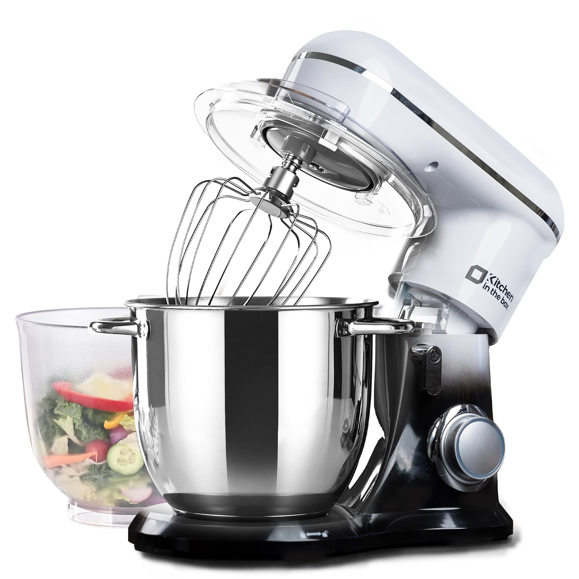 5QT Stand Mixer with 4.5QT Bowls - Electric Kitchen Mixer for Baking & Cooking (Gradient Black)