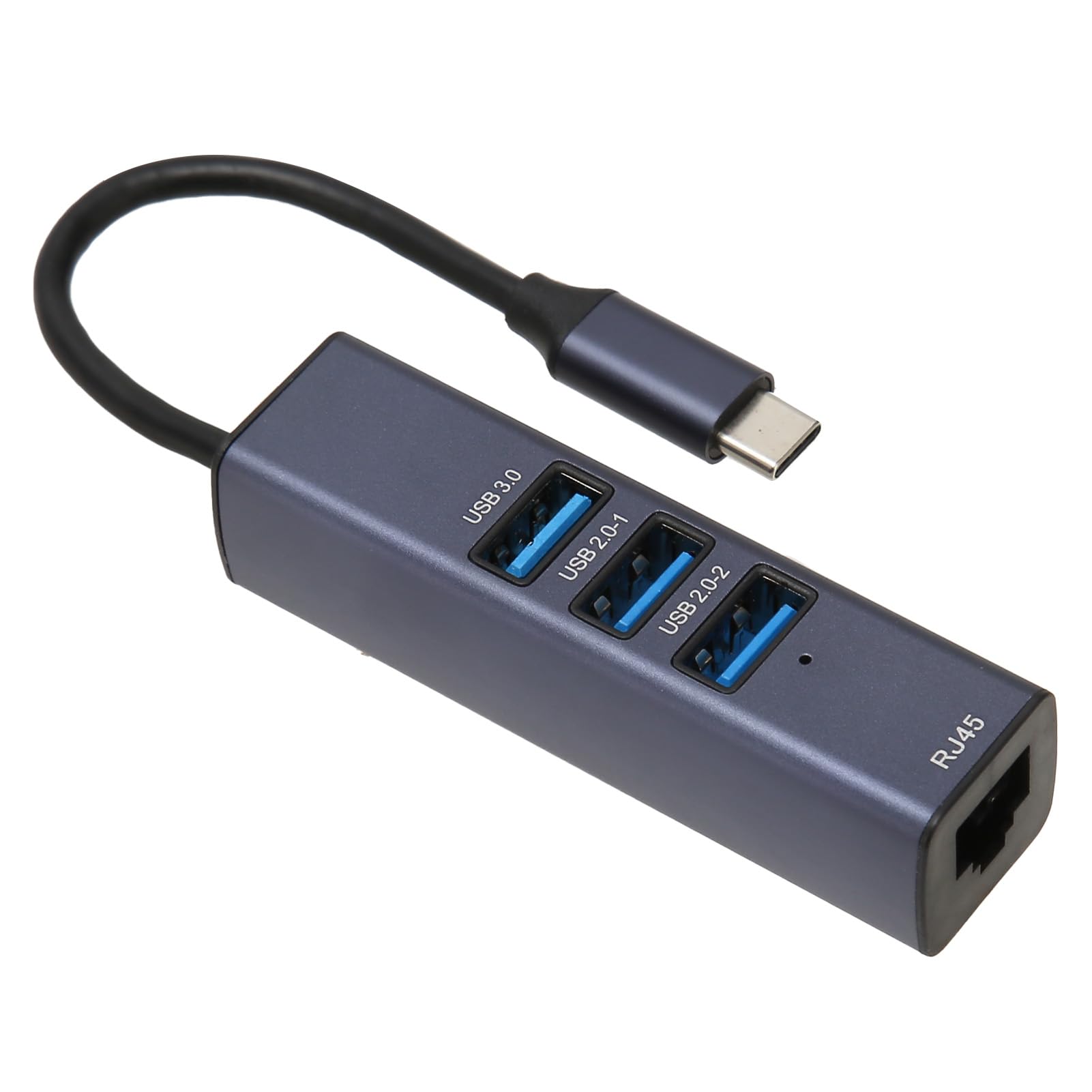 7-in-1 USB C Hub with 4 USB 3.0 Ports, Gigabit Ethernet Adapter, 5Gbps Data Transfer - Aluminum Alloy Multi-Port Dongle for MacBook Pro/Air, Dell XPS, HP, Lenovo, Nintendo Switch - Perfect for Home Office, Gaming & Travel
