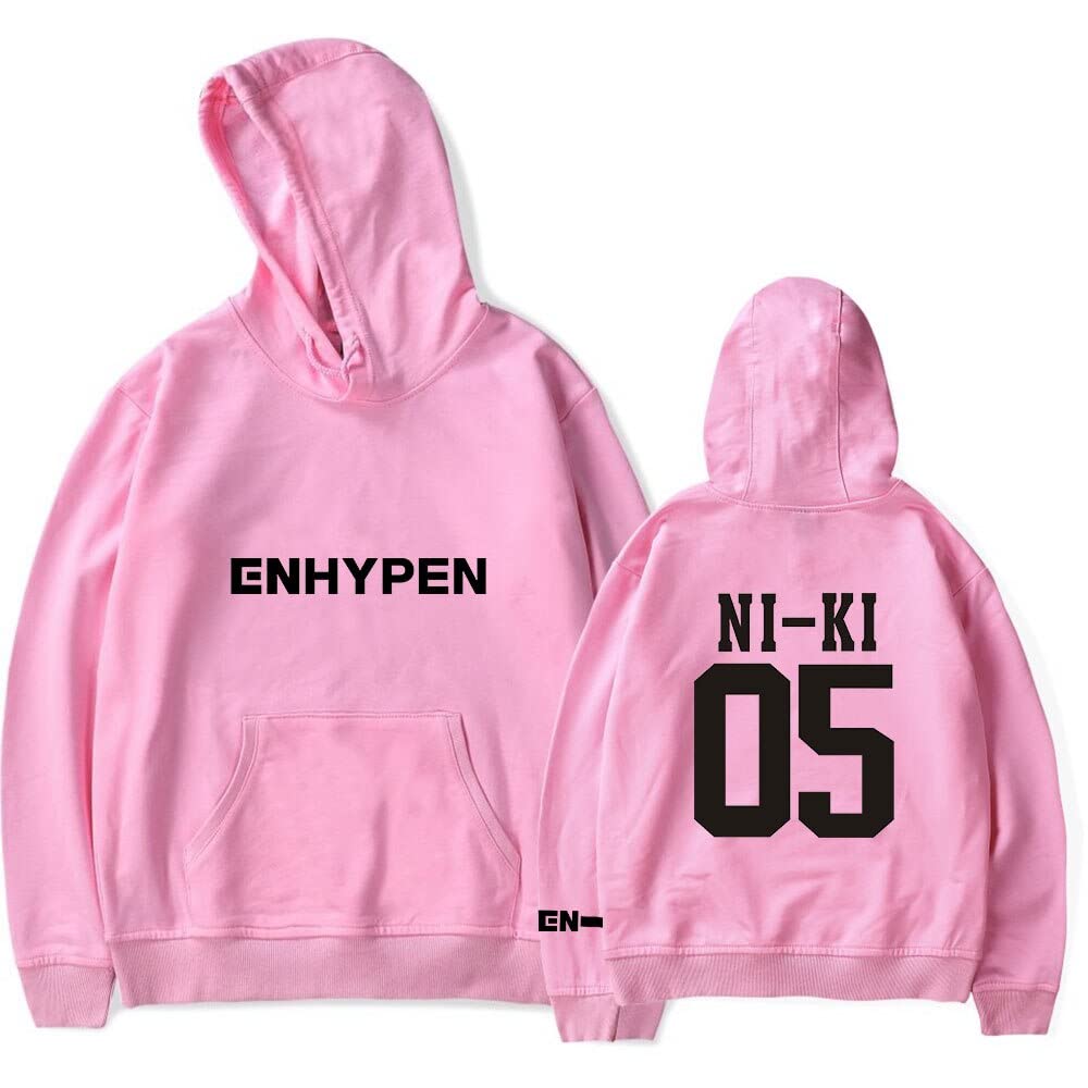 Enhypen Merch Hoodie - 90s Korean Group Unisex Pullover Sweatshirt | Harajuku Streetwear Kpop Fashion | Perfect for Concerts, Fan Meetings & Casual Wear