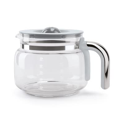 Smeg 50's Retro Style Drip Coffee Maker with Extra Glass Carafe - Vintage Black Coffee Machine for Home & Office Use | Perfect for Breakfast, Entertaining & Gift Giving