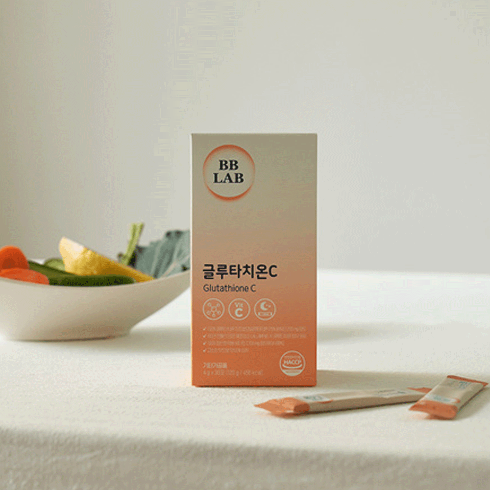 BBLAB Glutathione C Supplement - 1 Box (4g x 30 Packets) - Skin Brightening & Antioxidant Support for Daily Beauty Routine