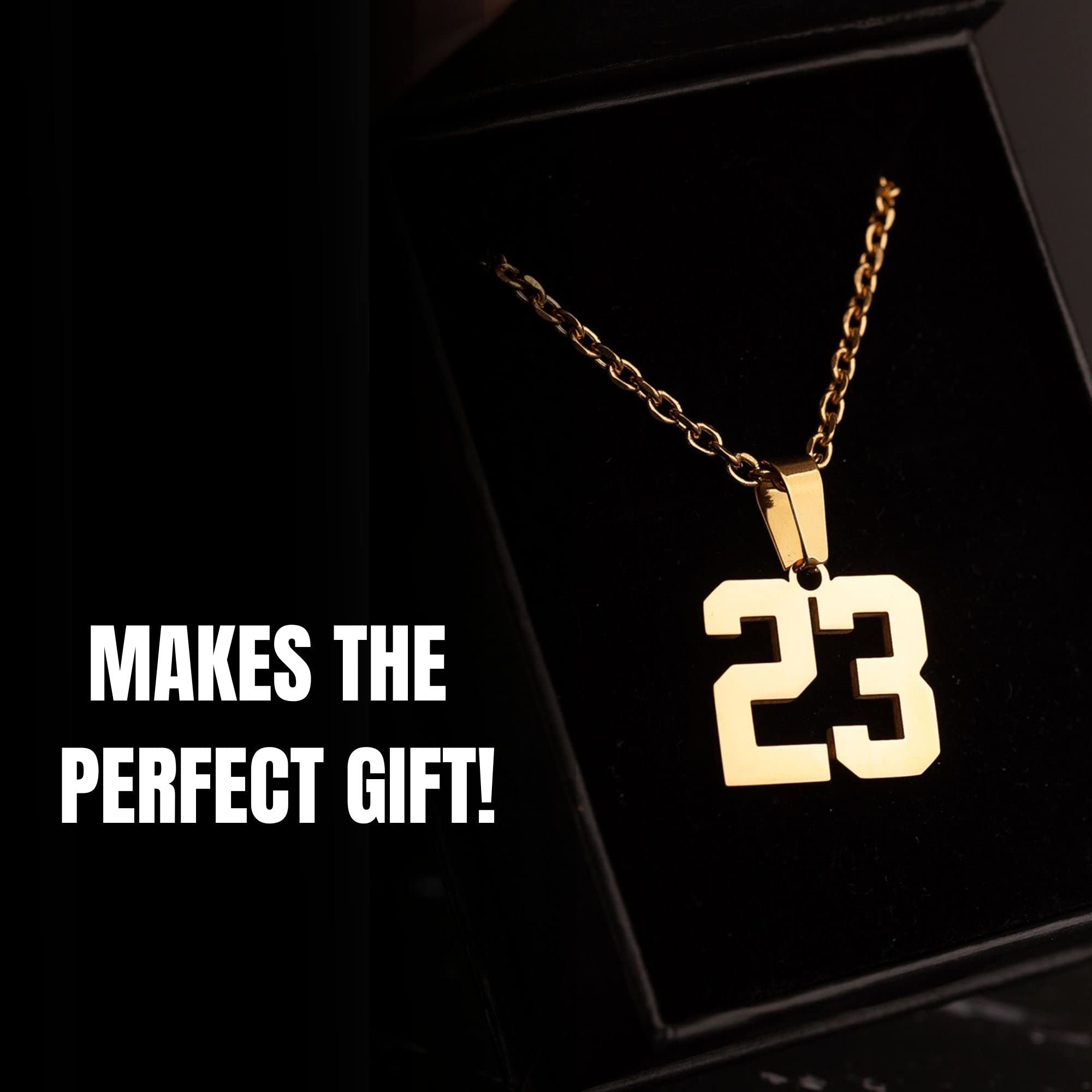 Custom Jersey Number Necklace 00-99 - Personalized Baseball, Football & Softball Jewelry - Perfect Senior Gifts for Sports Lovers & Game Day Outfits