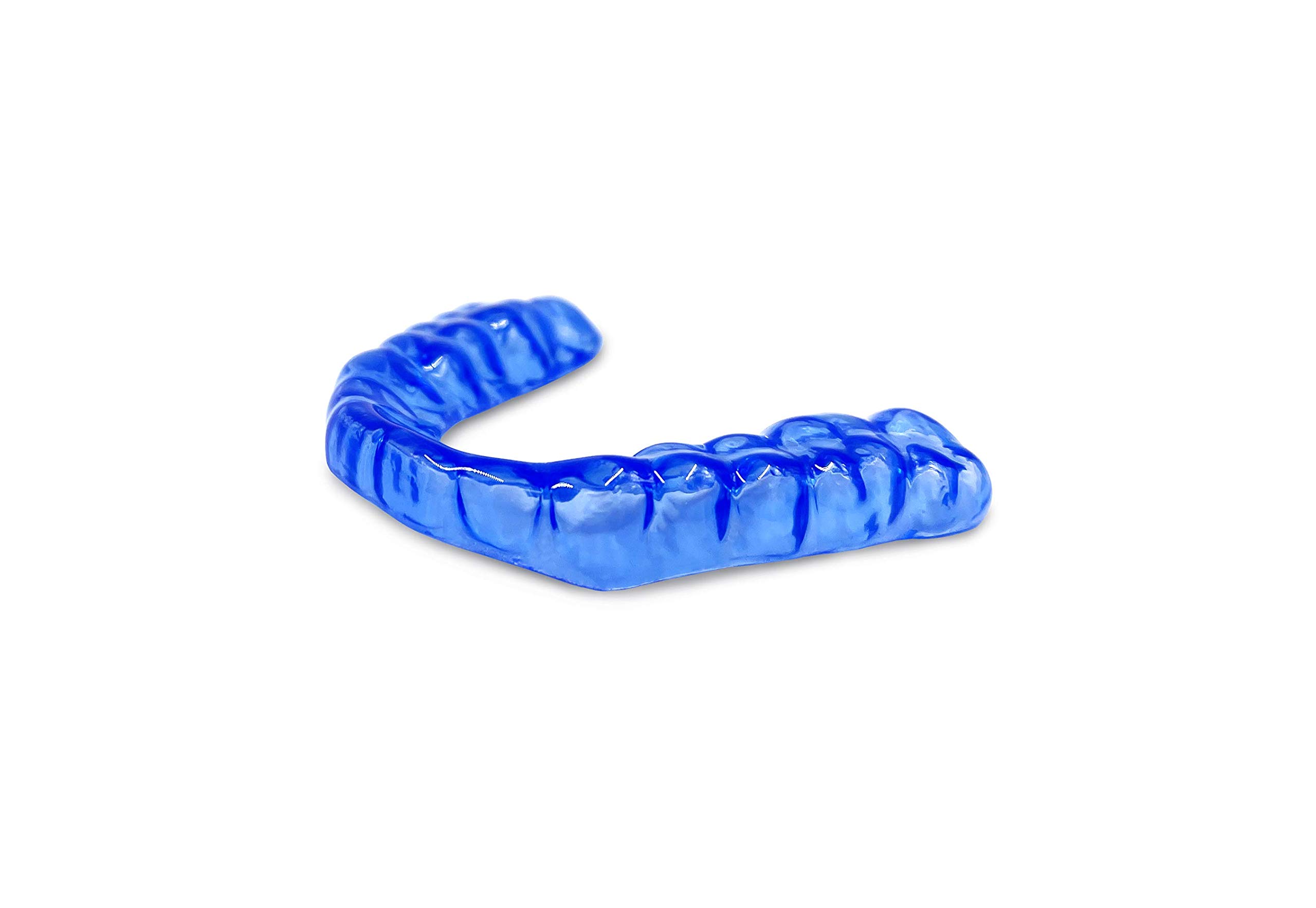 Custom Dental Night Guard for Teeth Grinding & Clenching - Durable Mouth Guard for Bruxism Relief - Upper Guard (Hybrid 3mm Blue) - Perfect for Nighttime Teeth Protection & Jaw Pain Relief - 1 Pack